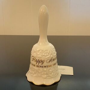 Vintage Hallmark Porcelain Wedding Anniversary Hand Bell